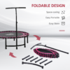 Outdoor Fitness Trampoline with Adjustable Handle – Pink Outdoor Fitness Trampoline with Adjustable Handle – Pink - Image 5