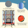 Kids Trampoline with Safety Enclosure & Zipped Entry – Ages 3–10 - Image 5