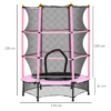 4.6ft Kids Trampoline with Safety Enclosure - Image 5