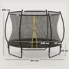 8ft Outdoor Trampoline with Safety Enclosure Net - Image 5