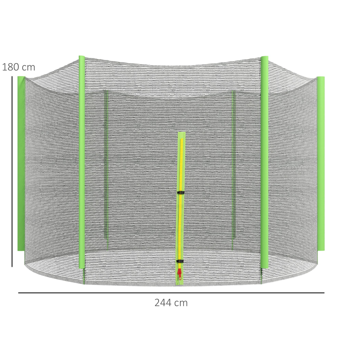 8ft Replacement Trampoline Safety Net with Zipped Door 8ft Replacement Trampoline Safety Net with Zipped Door - Image 5