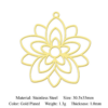 5pcs/lot 316 Stainless Steel Eye Lotus DIY Earring Pendant Wholesale Jewelry Charms Buddha Tree of Life Daisy Yoga OEM OM 5pcs/lot 316 Stainless Steel Eye Lotus DIY Earring Pendant Wholesale Jewelry Charms Buddha Tree of Life Daisy Yoga OEM OM - Image 6