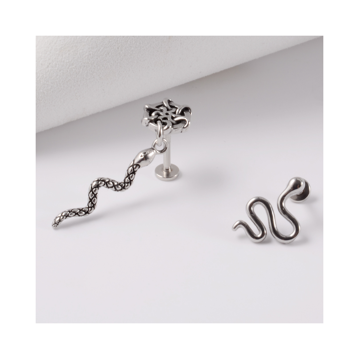 1PC Surgical Steel Snake Ear Tragus Cartilage Piercing Buddha Statue Labrets Lip Stud Ring Lobe Earrings Body Piercing Jewelry 1PC Surgical Steel Snake Ear Tragus Cartilage Piercing Buddha Statue Labrets Lip Stud Ring Lobe Earrings Body Piercing Jewelry - Image 6
