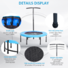 40 Inch Mini Fitness Trampoline Rebounder with Handle 40 Inch Mini Fitness Trampoline Rebounder with Handle - Image 6