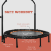 40 Inch Foldable Fitness Trampoline with Adjustable Handle - Image 6