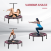 Outdoor Fitness Trampoline with Adjustable Handle – Pink Outdoor Fitness Trampoline with Adjustable Handle – Pink - Image 6