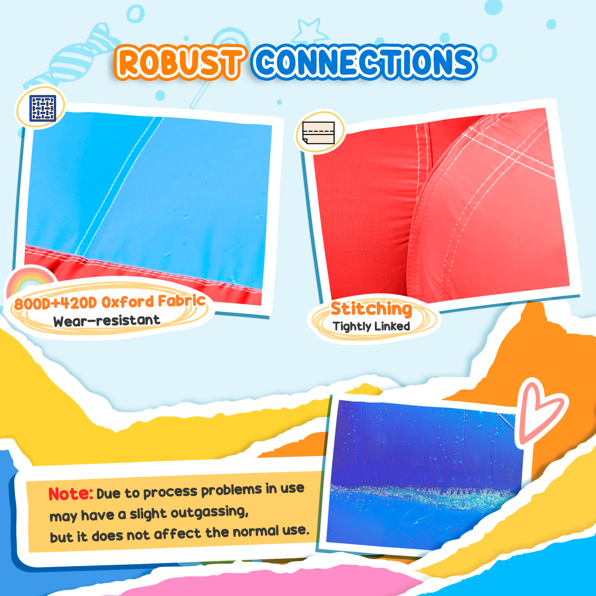 Kids Inflatable Bouncy Castle with Slide, Pool & Climbing Wall Kids Inflatable Bouncy Castle with Slide, Pool & Climbing Wall - Image 6