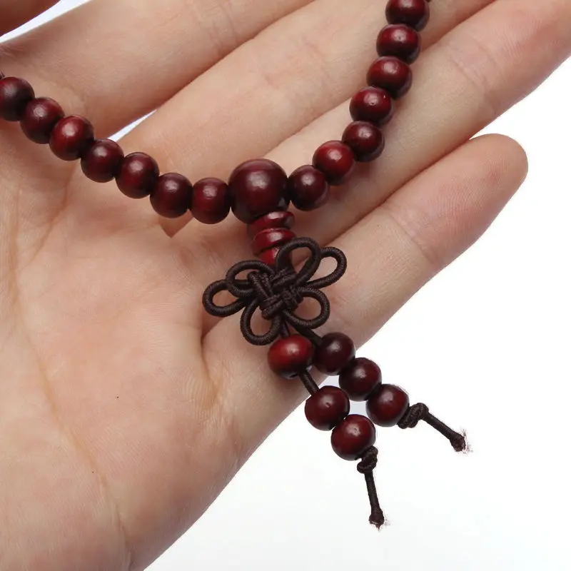 Natural Wood Multilayer Beaded Buddha Bracelet - Trendy Fashion Accessory Natural Wood Multilayer Beaded Buddha Bracelet - Trendy Fashion Accessory - Image 6