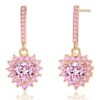 Stunning Heart Drop Pink Earrings Stunning Heart Drop Pink Earrings