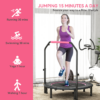 45 Inch Foldable Fitness Trampoline with Adjustable Handle – Pink - Image 7