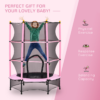 4.6ft Kids Trampoline with Safety Enclosure - Image 7