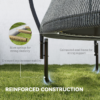 8ft Outdoor Trampoline with Safety Enclosure Net - Image 7