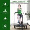 40 Inch Foldable Fitness Trampoline with Foam Handle - Image 7
