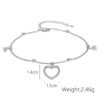 Adjustable Anklet or a Bracelet in Silver Tone Adjustable Anklet or a Bracelet in Silver Tone