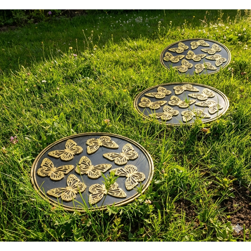 Butterfly Stepping Stones Set of 3 Butterfly Stepping Stones Set of 3