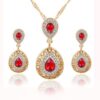 Red Necklace Earrings Set Red Necklace Earrings Set - Image 2