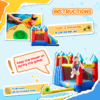 Kids Inflatable Bouncy Castle with Slide, Pool & Climbing Wall Kids Inflatable Bouncy Castle with Slide, Pool & Climbing Wall - Image 8