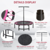 Outdoor Fitness Trampoline with Adjustable Handle – Pink Outdoor Fitness Trampoline with Adjustable Handle – Pink - Image 8