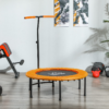 40 Inch Mini Fitness Trampoline Rebounder with Handle – Orange 40 Inch Mini Fitness Trampoline Rebounder with Handle – Orange - Image 8