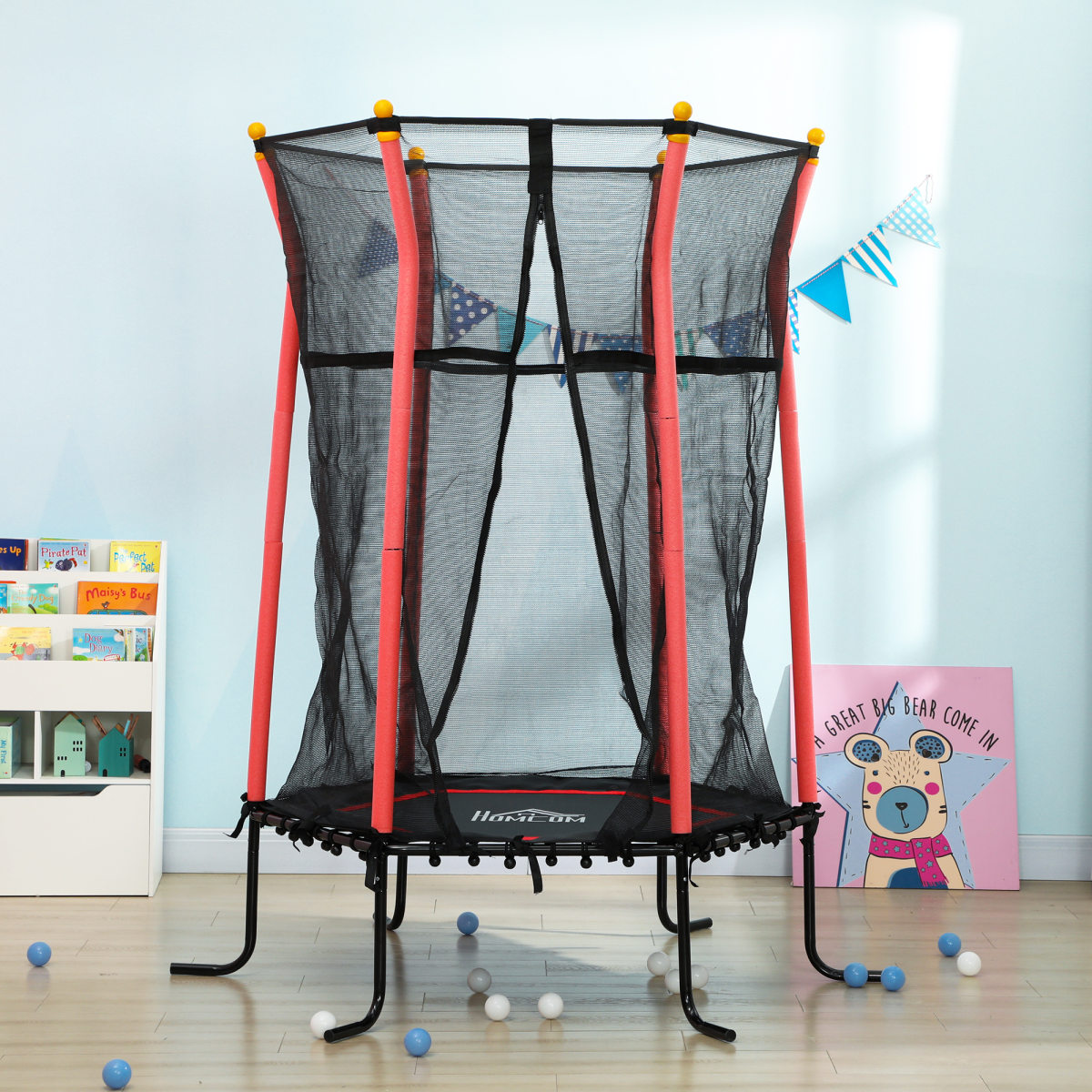5.4ft Kids Trampoline with Safety Enclosure 5.4ft Kids Trampoline with Safety Enclosure - Image 8