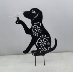 Dog Design Solar Garden Stake Light