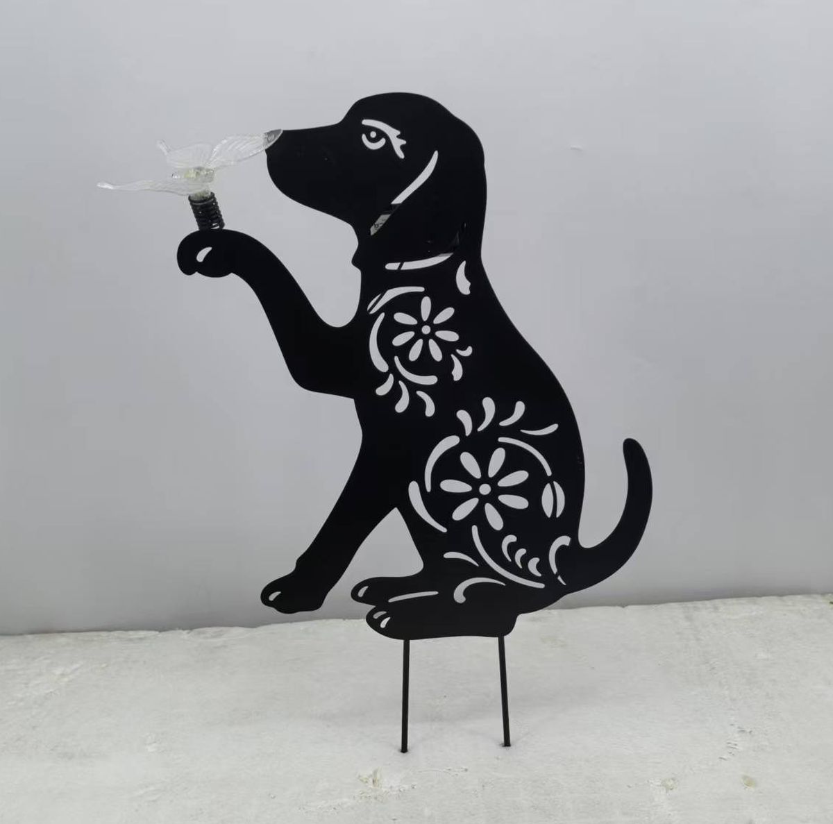 Dog Design Solar Garden Stake Light Dog Design Solar Garden Stake Light