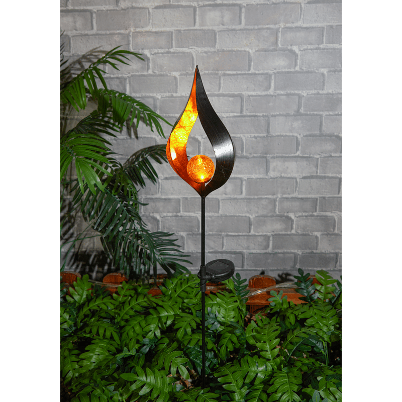 Flame Globe Solar Stake Light Flame Globe Solar Stake Light