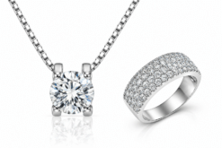 Heart Pendant & Sterling Silver Ring Set