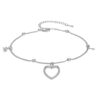Adjustable Anklet or a Bracelet in Silver Tone Adjustable Anklet or a Bracelet in Silver Tone - Image 2