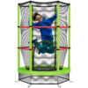 Kids Mini Trampoline with Safety Enclosure – Green Kids Mini Trampoline with Safety Enclosure – Green
