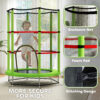 Kids Mini Trampoline with Safety Enclosure – Green - Image 6