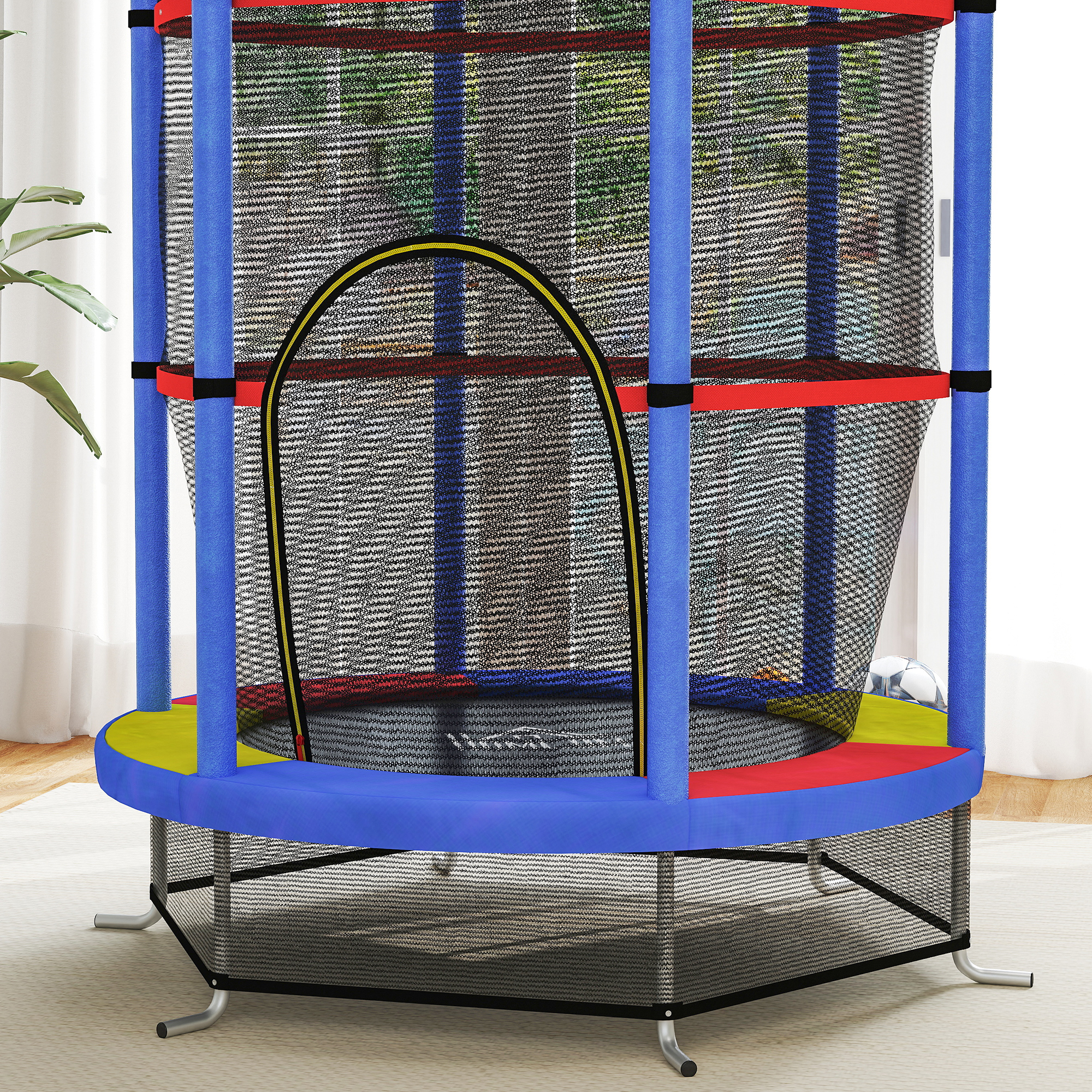 Kids Mini Trampoline with Safety Enclosure Kids Mini Trampoline with Safety Enclosure - Image 8