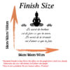 Duruibom French Buddha Quote Wall Sticker - Inspiring Home Décor Decal - Image 3