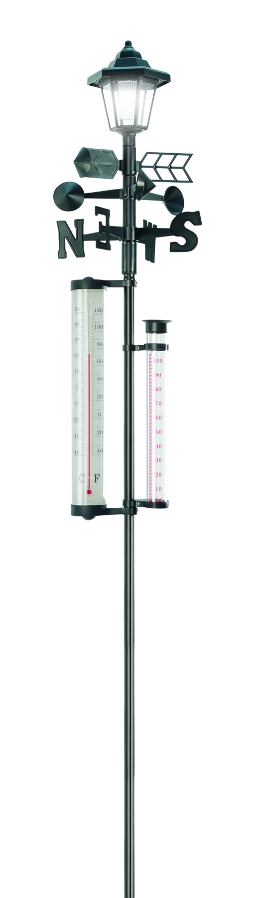 5-in-1 Garden Weather Station with Solar Light 5-in-1 Garden Weather Station with Solar Light