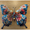 Botanical Print Metal Butterfly Wall Art Botanical Print Metal Butterfly Wall Art - Image 2