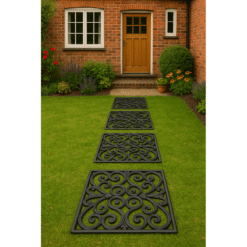 Square Rubber Stepping Stones – Set of 2