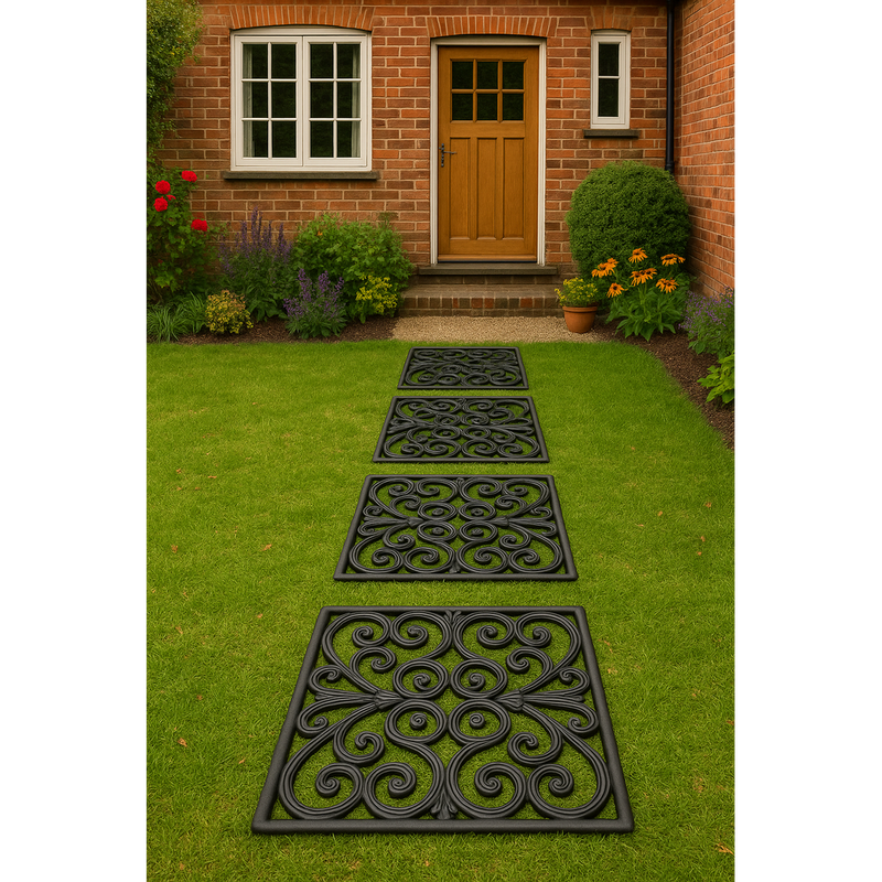 Square Rubber Stepping Stones – Set of 2 Square Rubber Stepping Stones – Set of 2