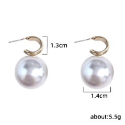 Women's Pearl Drop Earrings – Gold Tone
