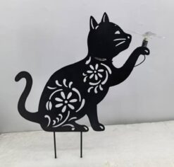 Cat Design Solar Garden Stake Light