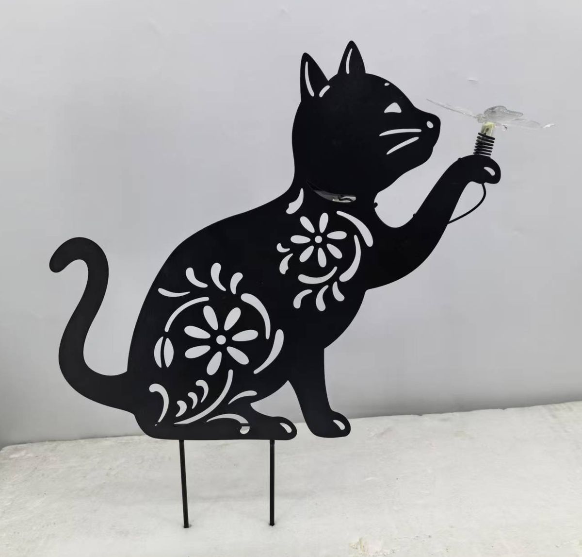Cat Design Solar Garden Stake Light Cat Design Solar Garden Stake Light