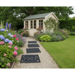 Alternative view of Square Rubber Stepping Stones – Set of 2