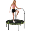 Foldable Fitness Trampoline Rebounder with Handle