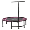 Outdoor Fitness Trampoline with Adjustable Handle – Pink