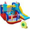 Kids Inflatable Bouncy Castle with Slide, Pool & Climbing Wall Kids Inflatable Bouncy Castle with Slide, Pool & Climbing Wall