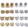 IYKWIM Handmade 10pcs Owl Lion Buddha Spacer Beads for DIY Jewellery Making