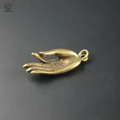 Copper Buddha Peace Keychain – Blessing Hand Charm