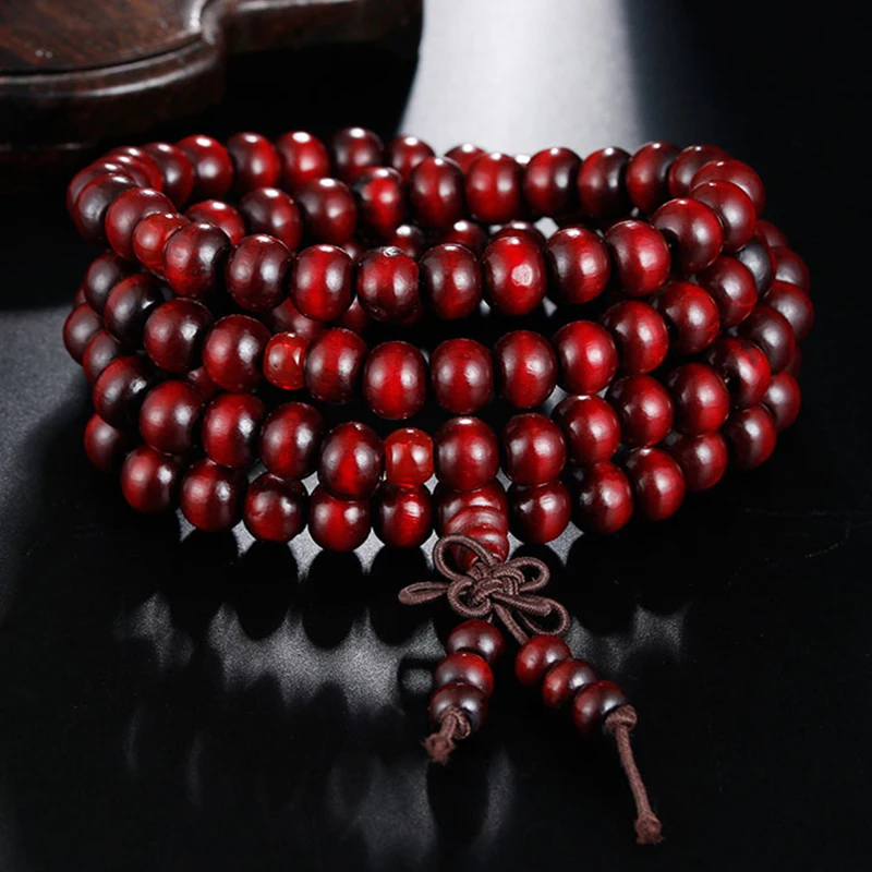 Natural Wood Multilayer Beaded Buddha Bracelet - Trendy Fashion Accessory Natural Wood Multilayer Beaded Buddha Bracelet - Trendy Fashion Accessory