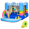 Kids Inflatable Bouncy Castle with Pool, Net & Blower – Ages 3–8