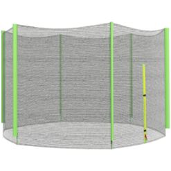 10ft Replacement Trampoline Safety Net with Zipped Door