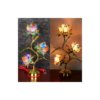 Colorful Petal Lotuscandlestick Temple Power Supply Table Candlestick Lotus Candlestick Buddha Candle Holder Home Decoration